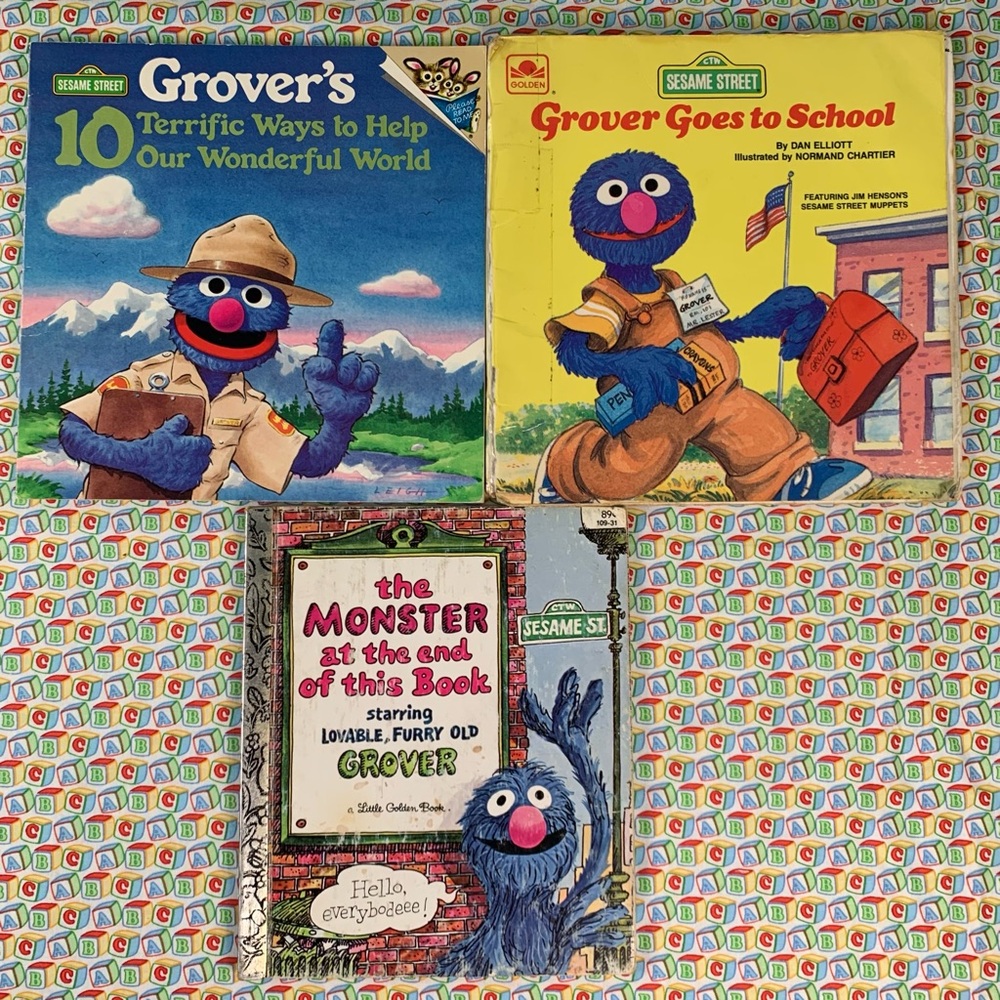 Sesame Street Grover Three Book Collection